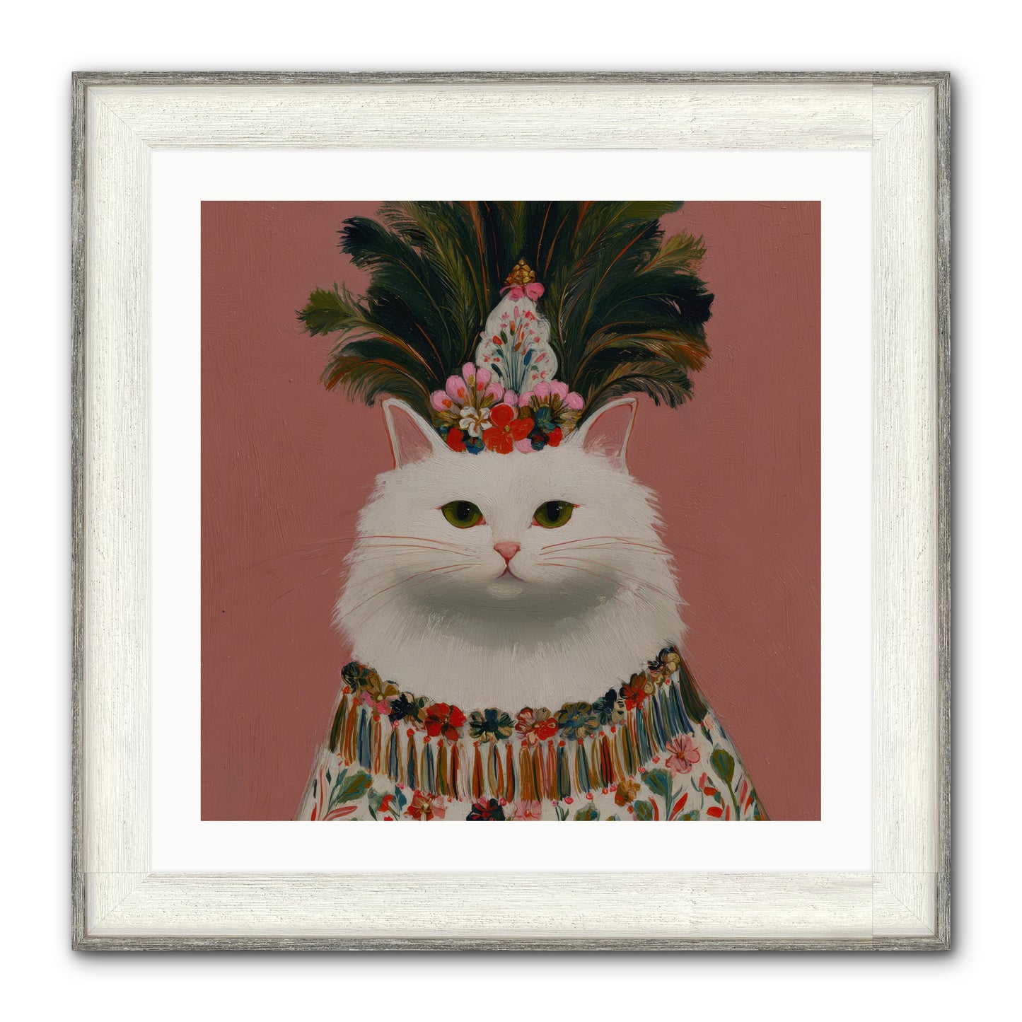 Plume and Petal — Plume-and-Petal-24x24-Framed-Print-Driftwood-White.jpg