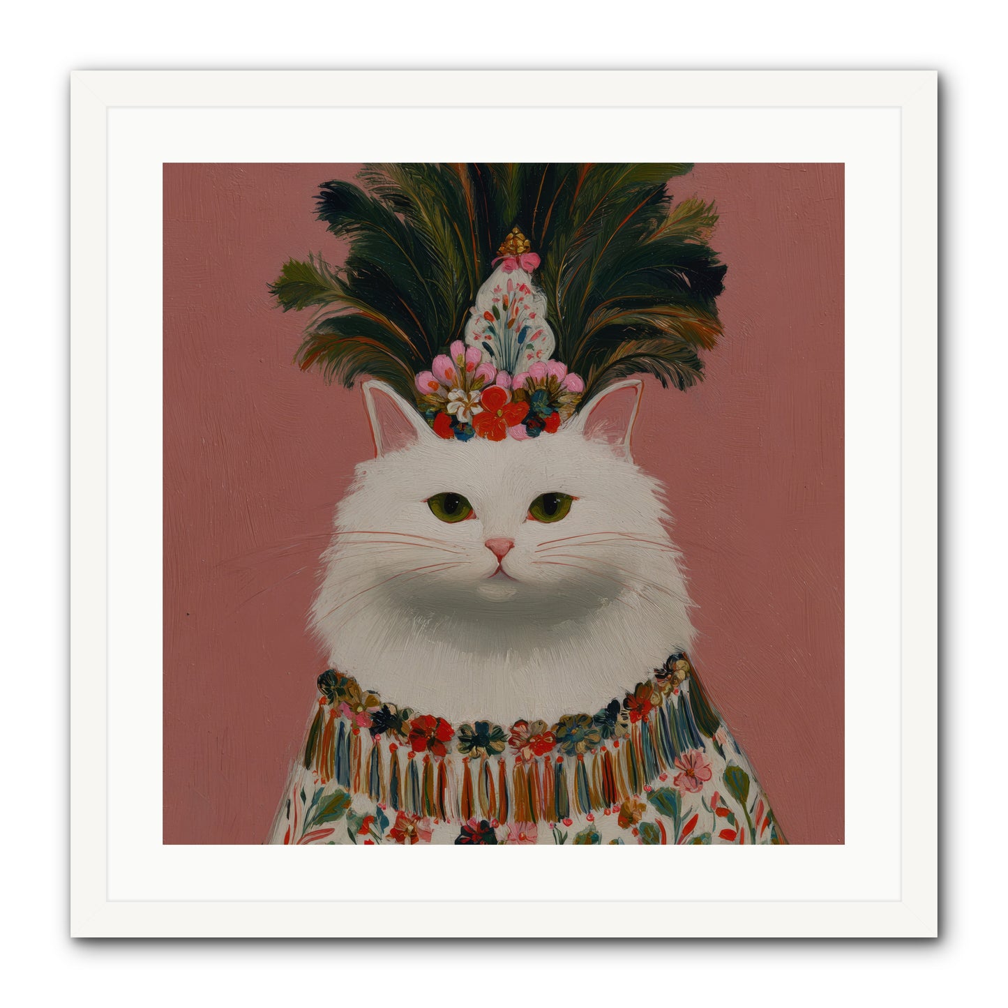 Plume and Petal — Plume-and-Petal-24x24-Framed-Print-White.jpg