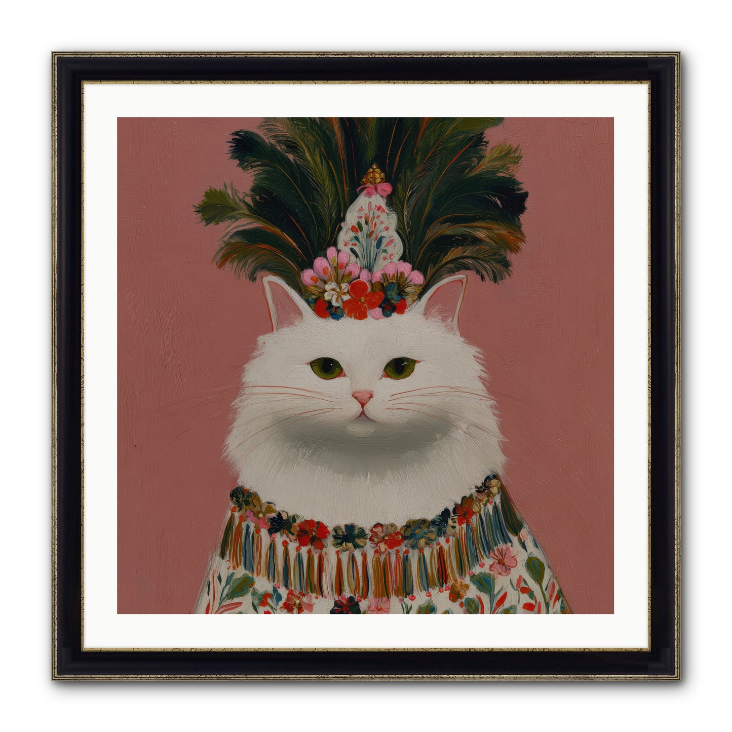 Plume and Petal — Plume-and-Petal-30x30-Framed-Print-Black-Gold.jpg