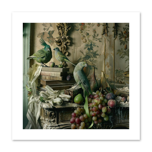 Plumes Of The Belle Époque -- Paper Print 10x10