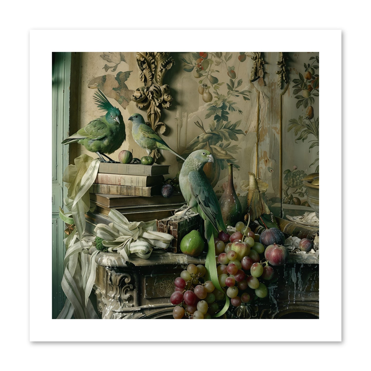 Plumes Of The Belle Époque -- Paper Print 12x12