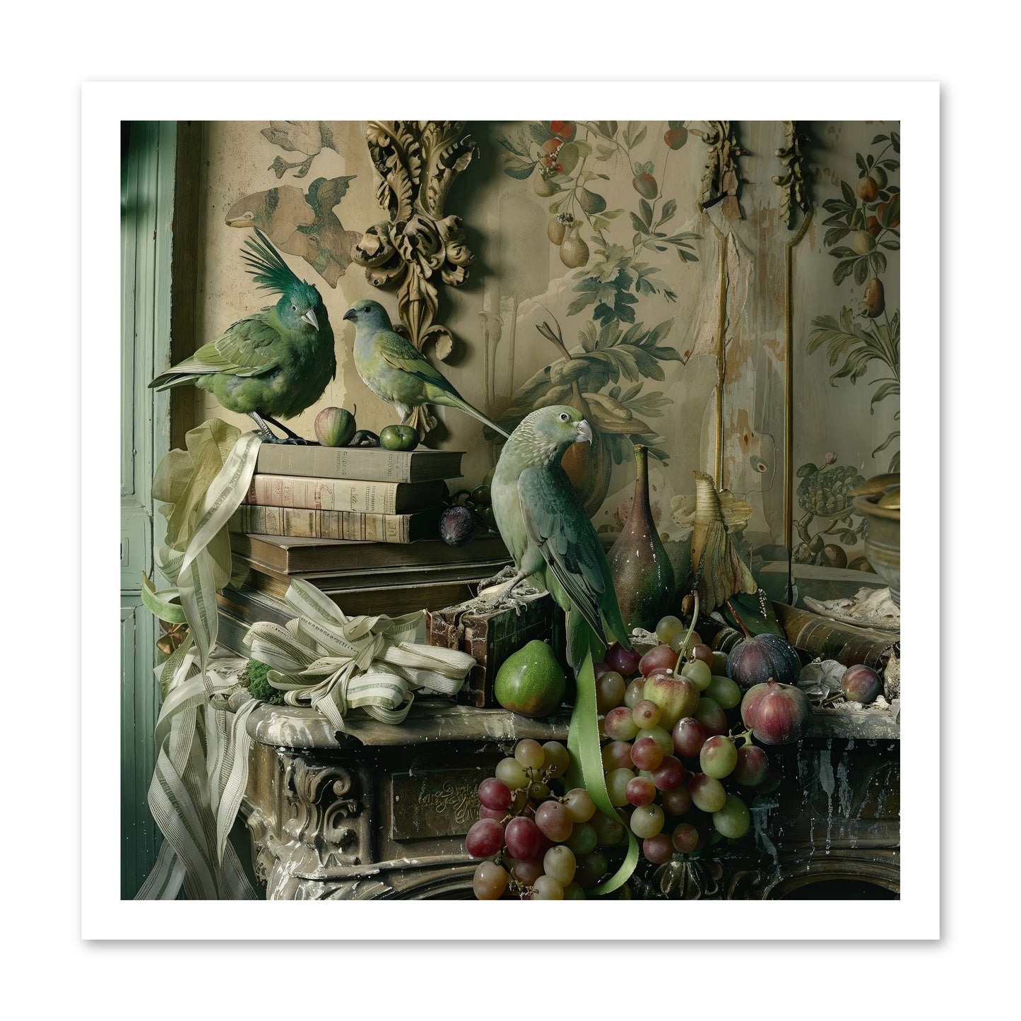 Plumes Of The Belle Époque -- Paper Print 20x20