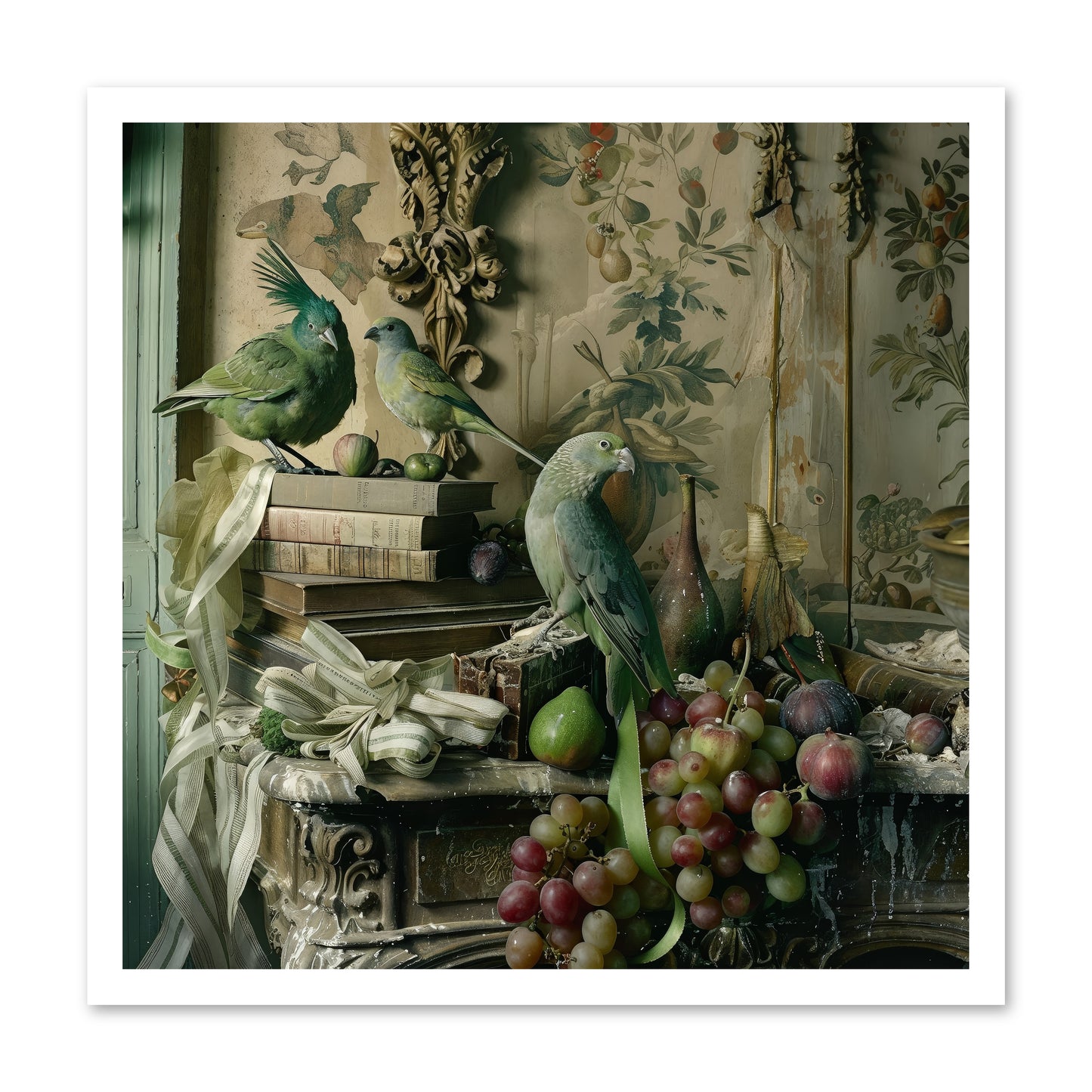 Plumes Of The Belle Époque -- Paper Print 24x24