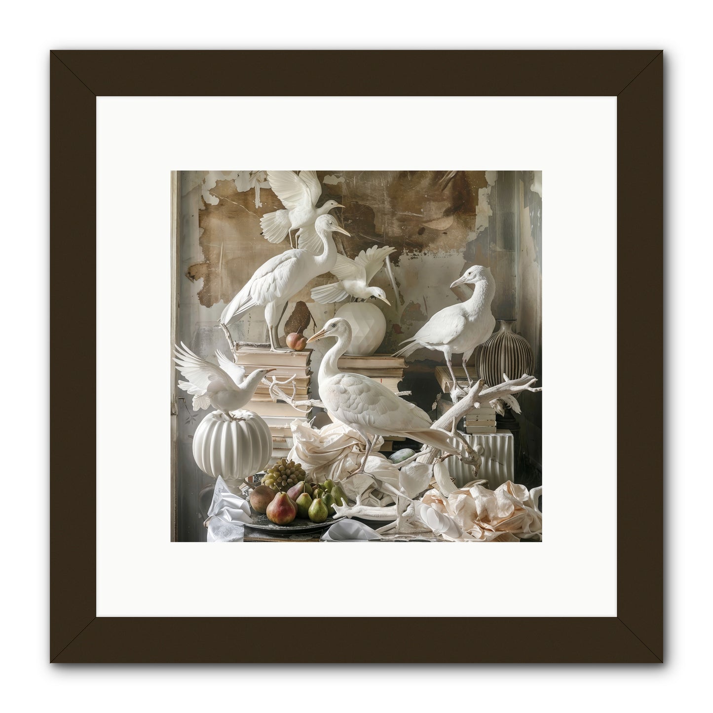 Plumes Of The Grand Tour -- Framed Print - Black 10x10