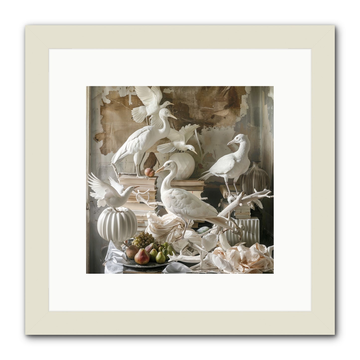 Plumes Of The Grand Tour -- Framed Print - White 10x10