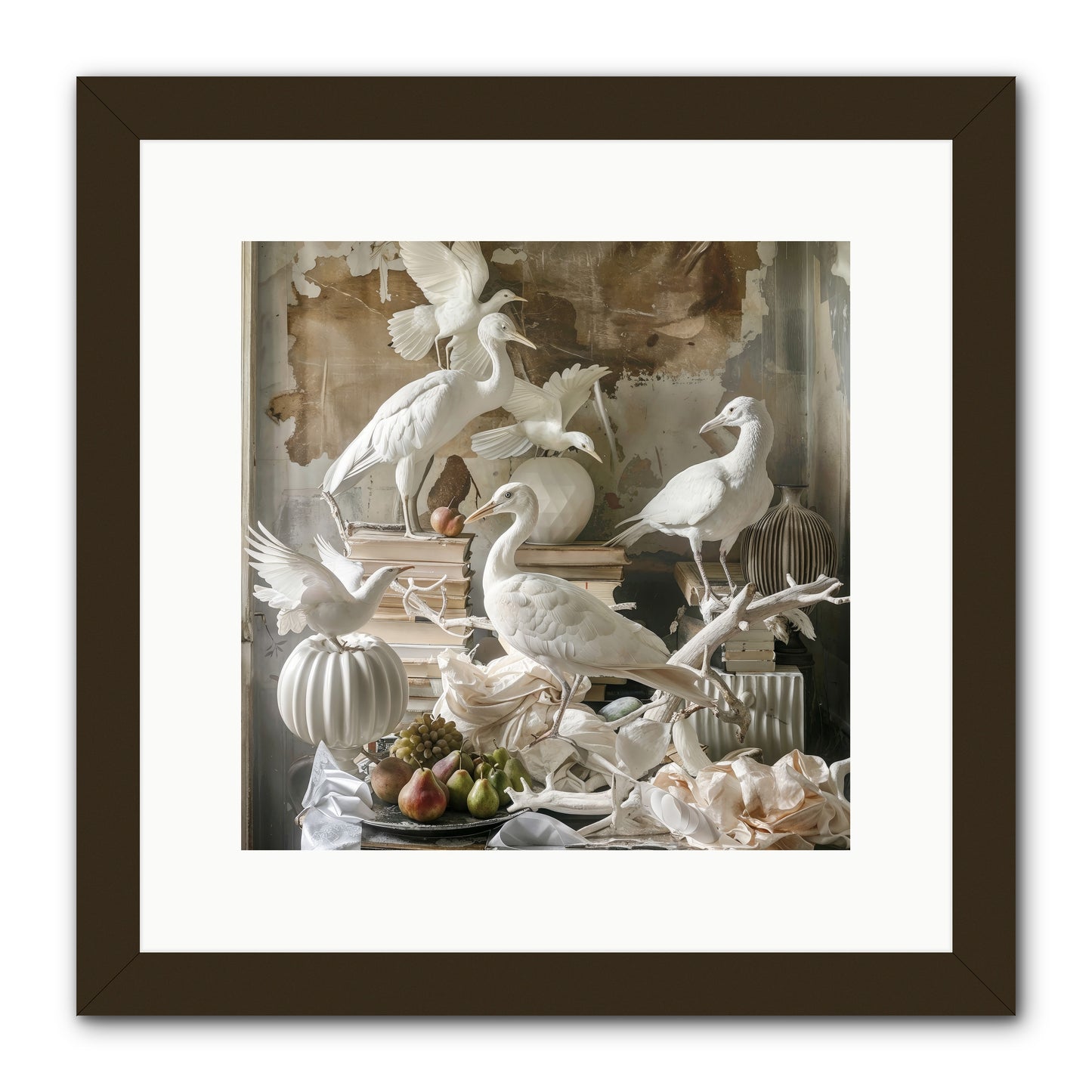 Plumes Of The Grand Tour -- Framed Print - Black 12x12