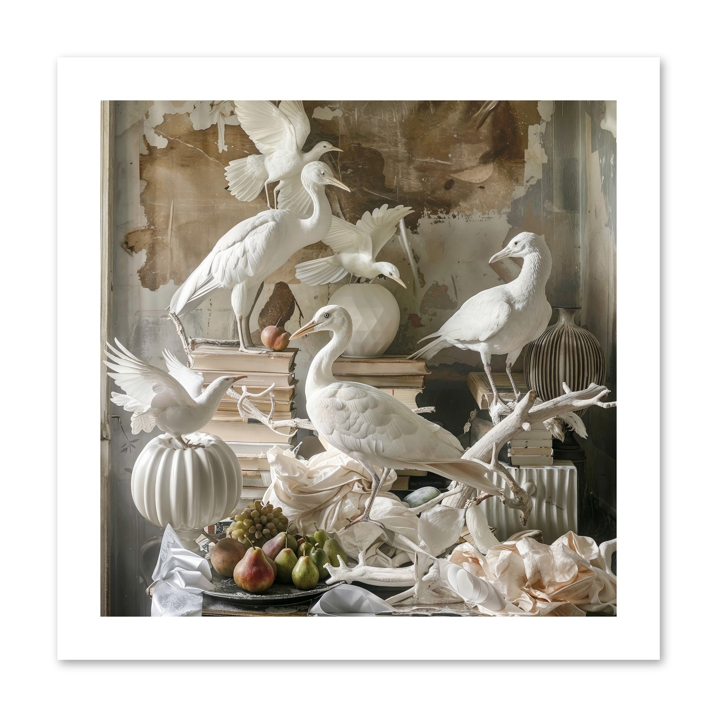 Plumes Of The Grand Tour -- Loose Canvas Print 12x12