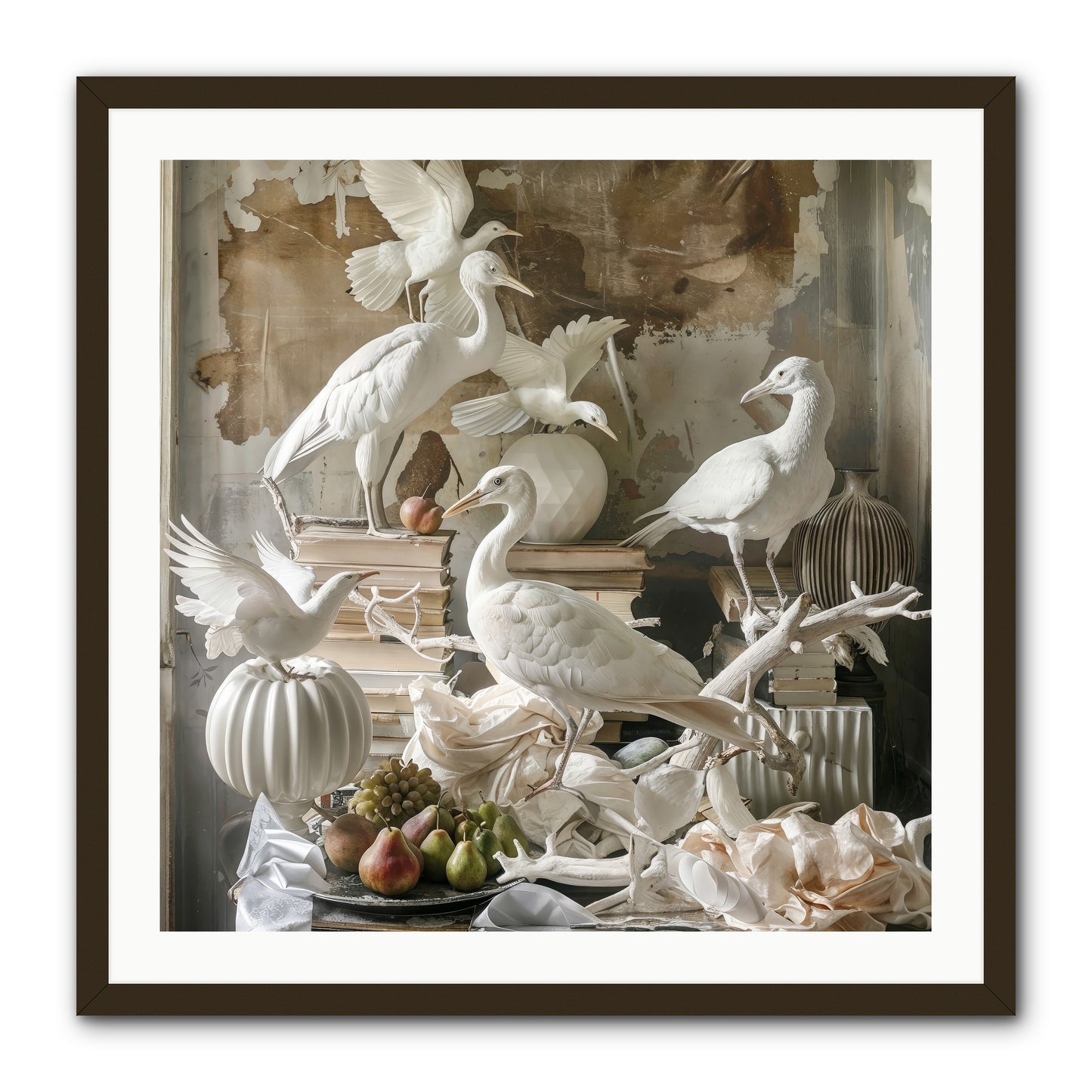 Plumes Of The Grand Tour -- Framed Print - Black 30x30