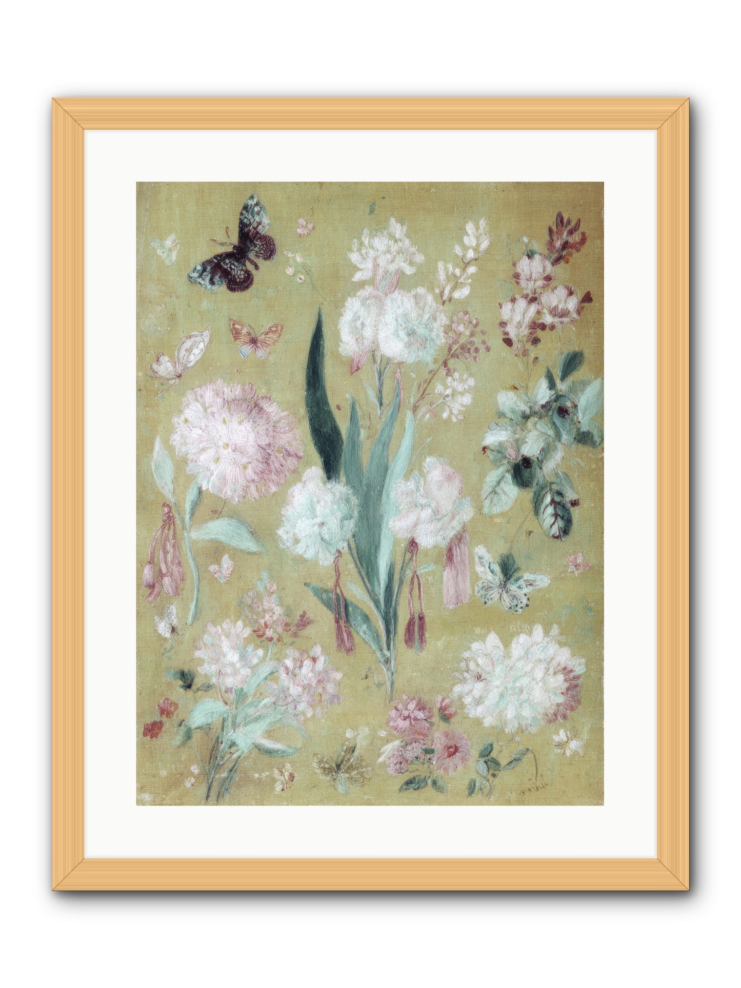 Plumfield Correspondence -- Framed Print - Natural 18x24