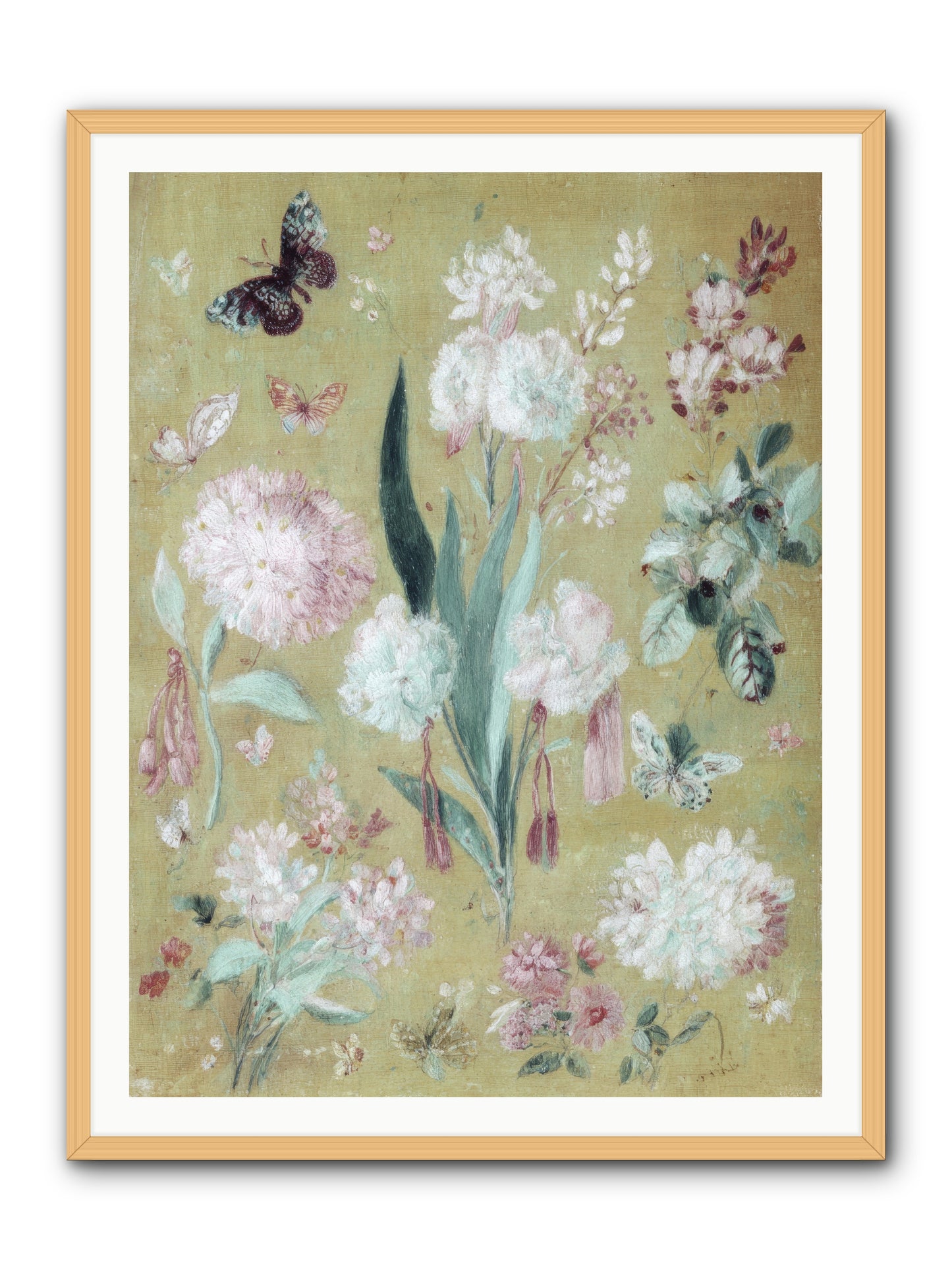 Plumfield Correspondence -- Framed Print - Natural 36x48