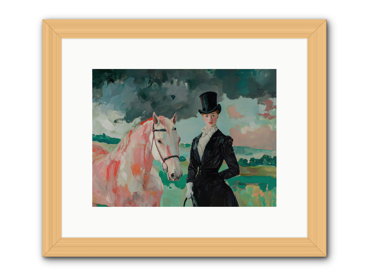 Pocket Full of Stars -- Framed Print - Natural 12x9
