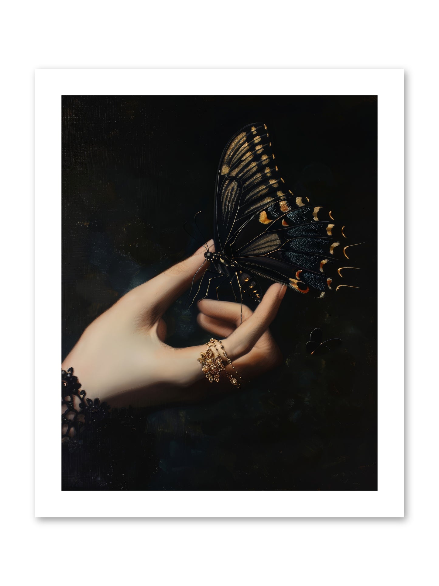 Poe's Midnight -- Loose Canvas Print 12x15