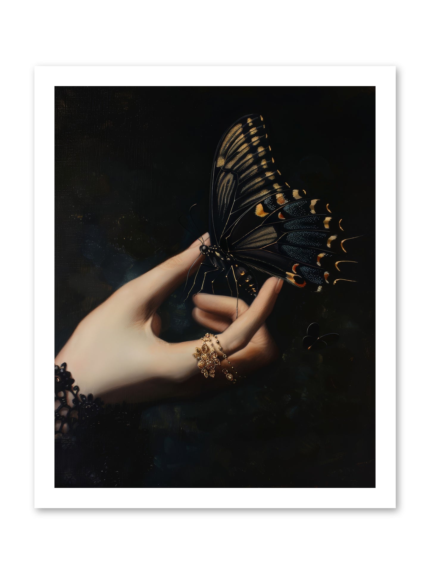 Poe's Midnight -- Loose Canvas Print 16x20