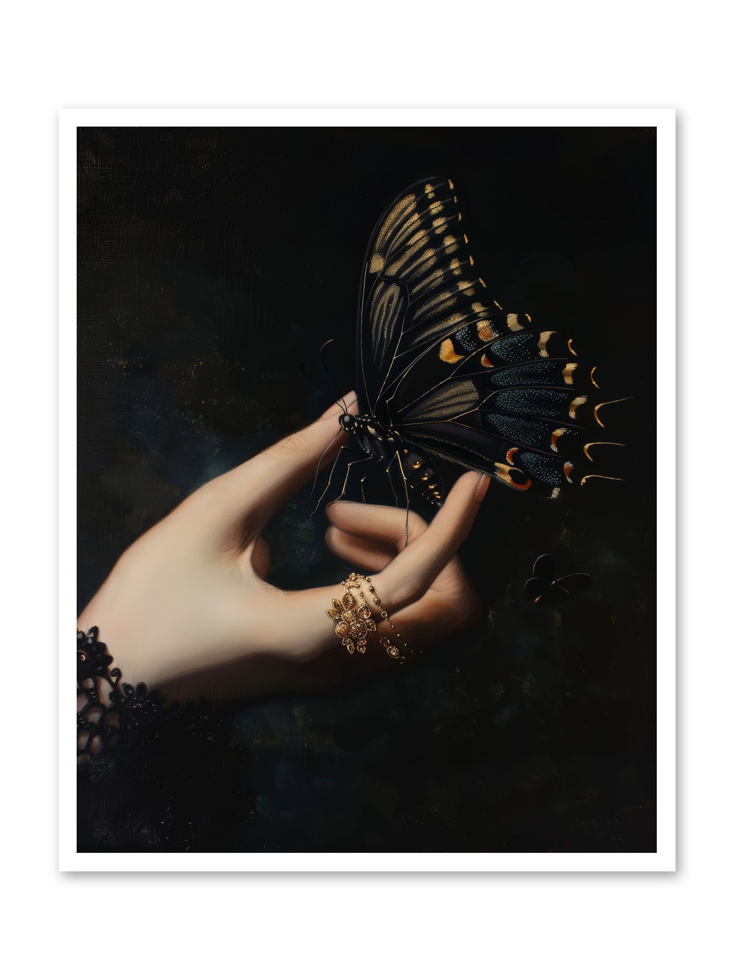 Poe's Midnight -- Loose Canvas Print 32x40
