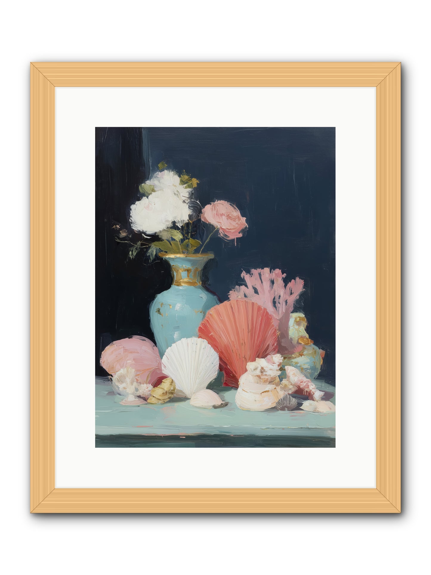Poetry Written -- Framed Print - Natural 12x16
