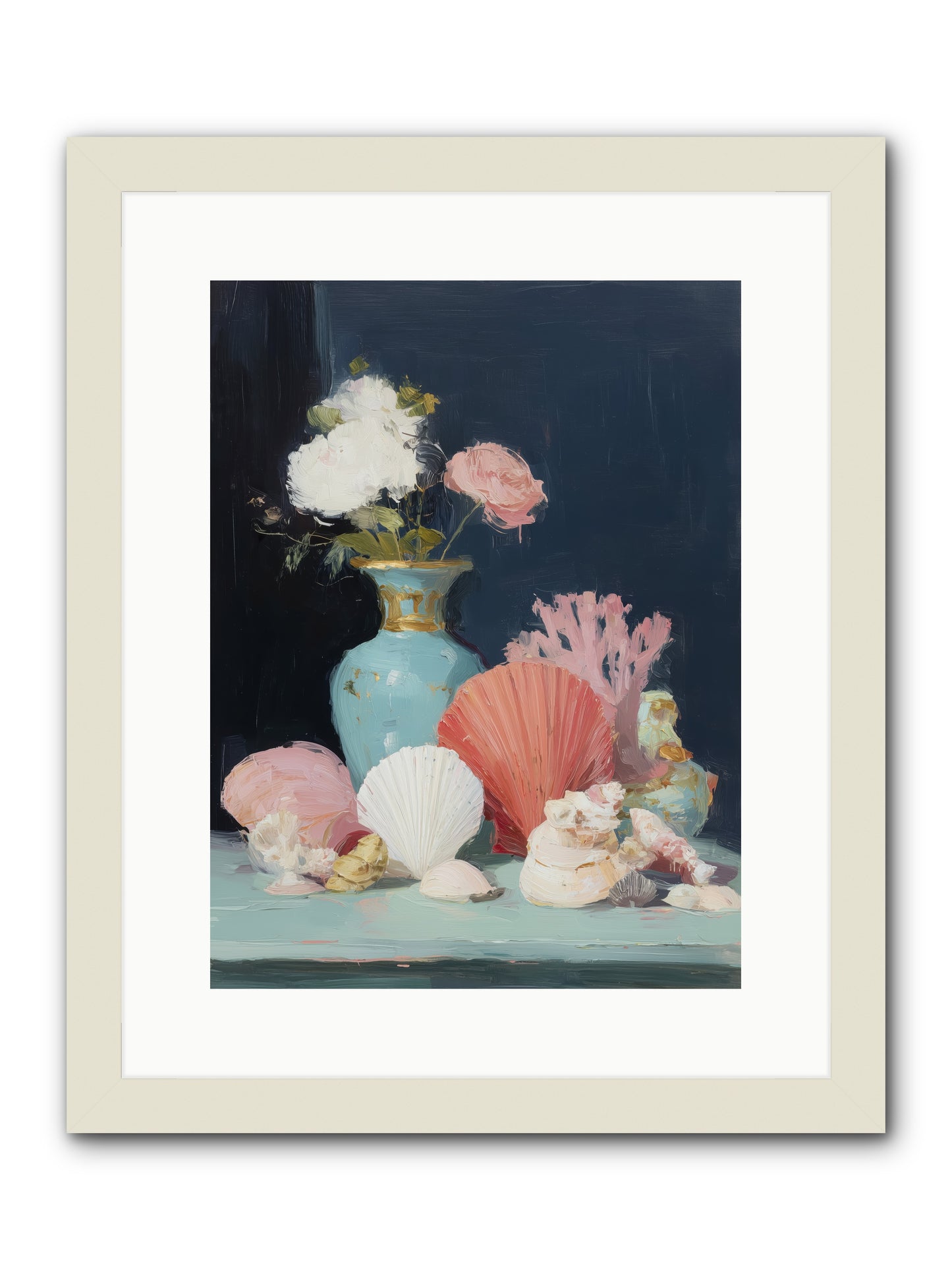 Poetry Written -- Framed Print - White 12x16