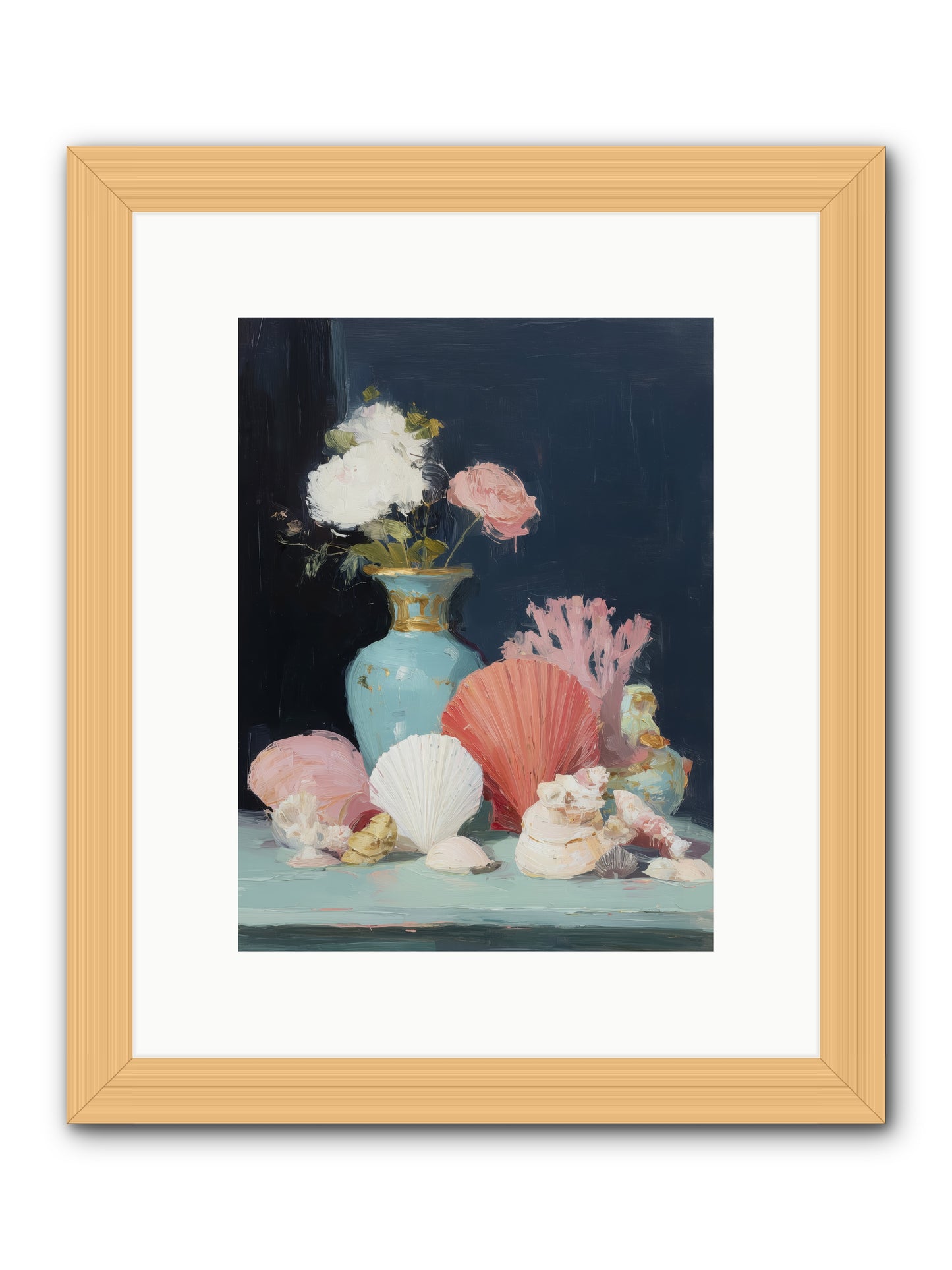 Poetry Written -- Framed Print - Natural 9x12