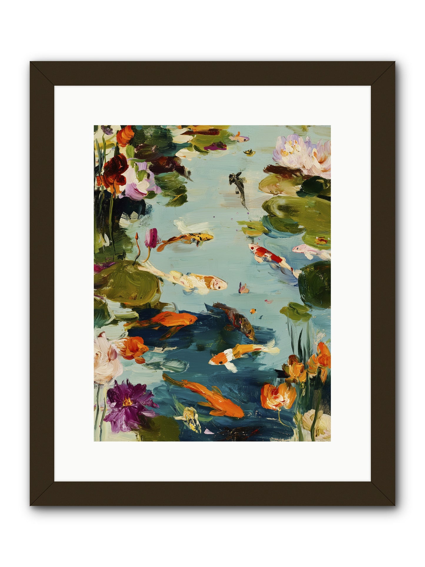Poetry Written in Water -- Framed Print - Black 12x16