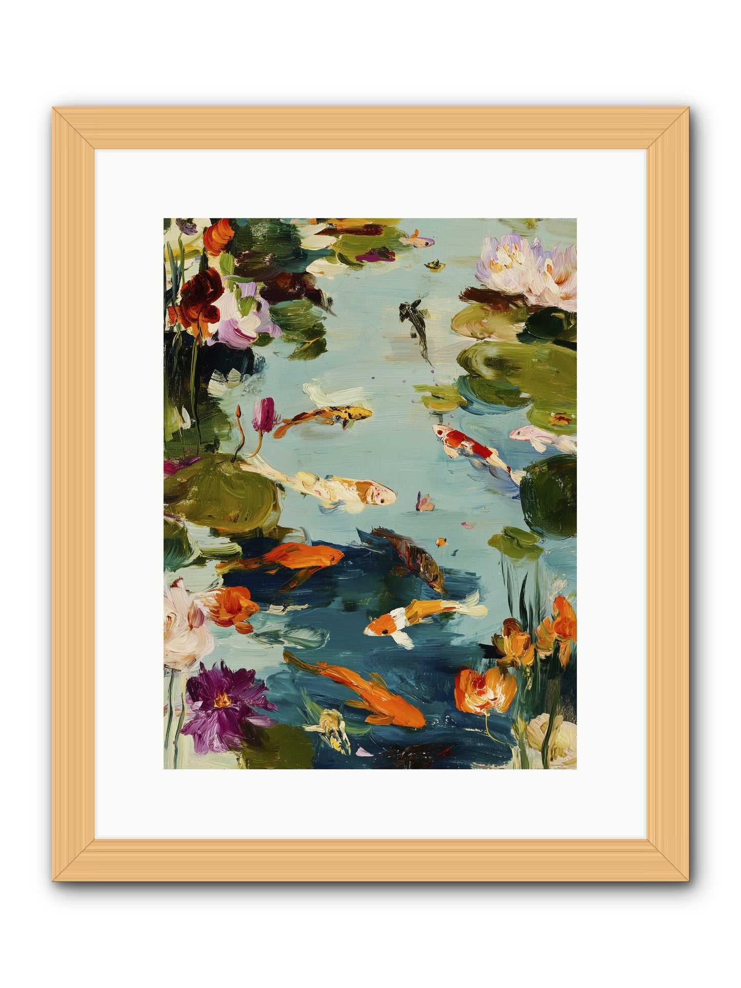 Poetry Written in Water -- Framed Print - Natural 12x16