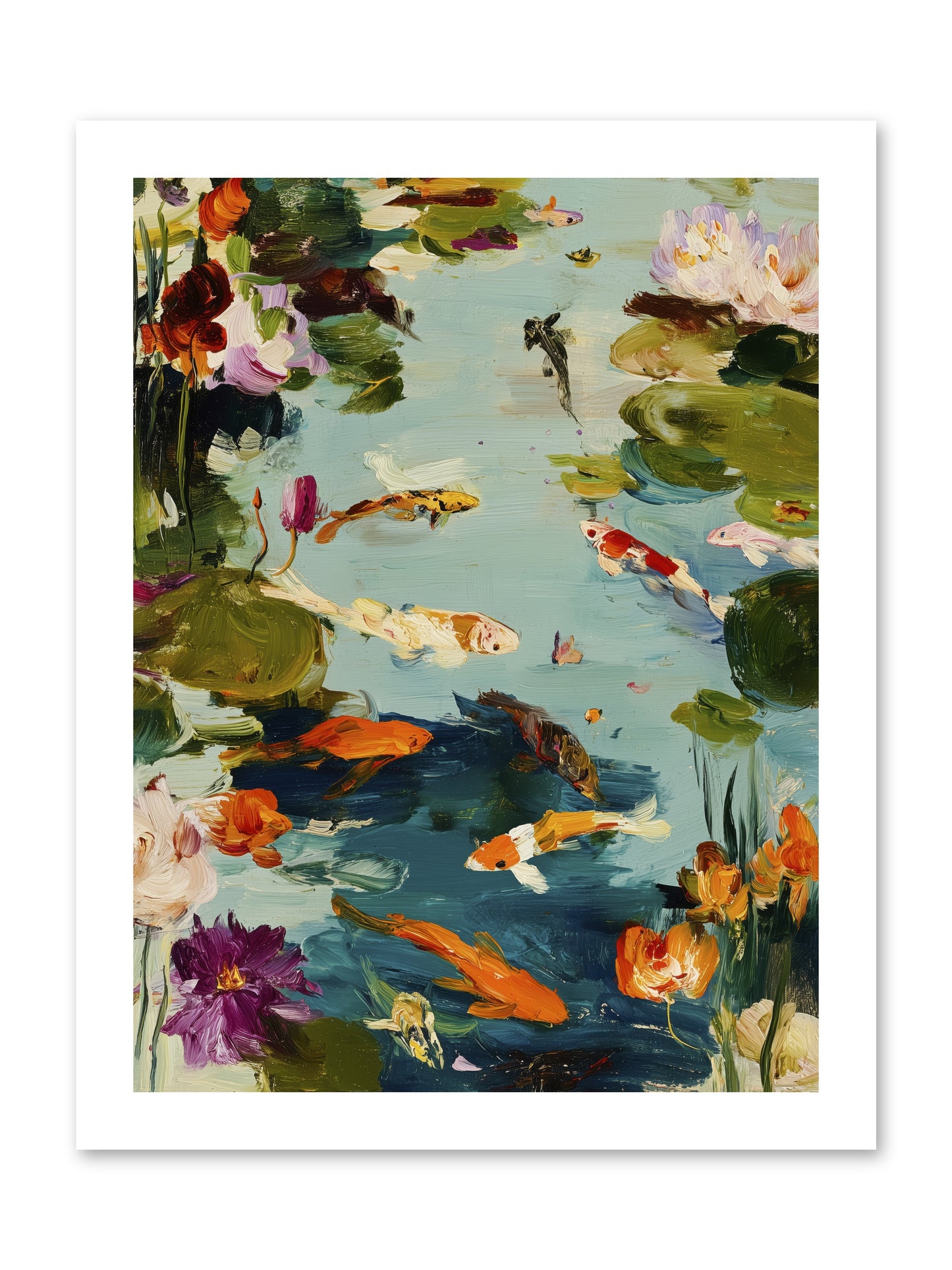 Poetry Written in Water -- Paper Print 12x16