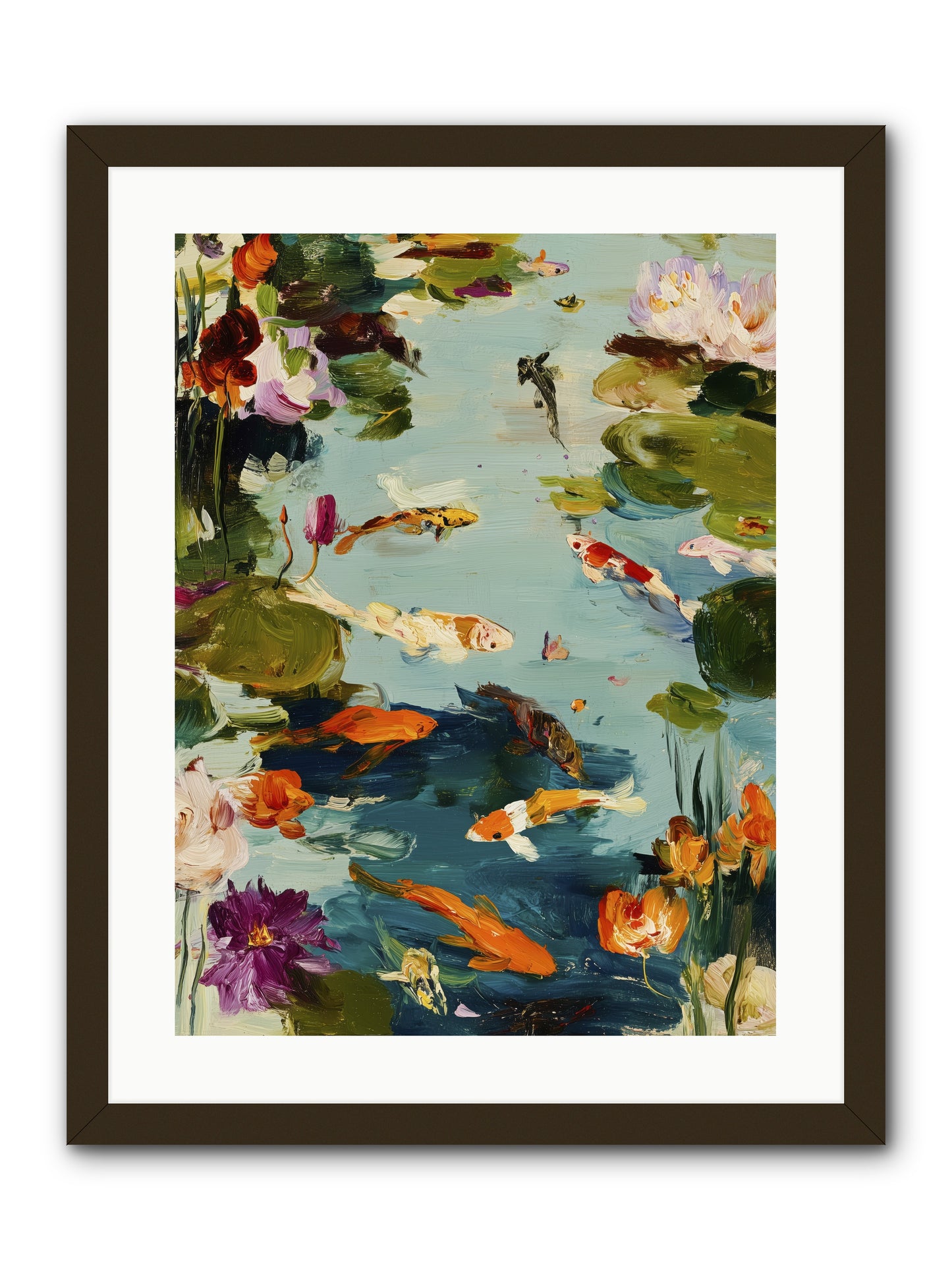 Poetry Written in Water -- Framed Print - Black 18x24