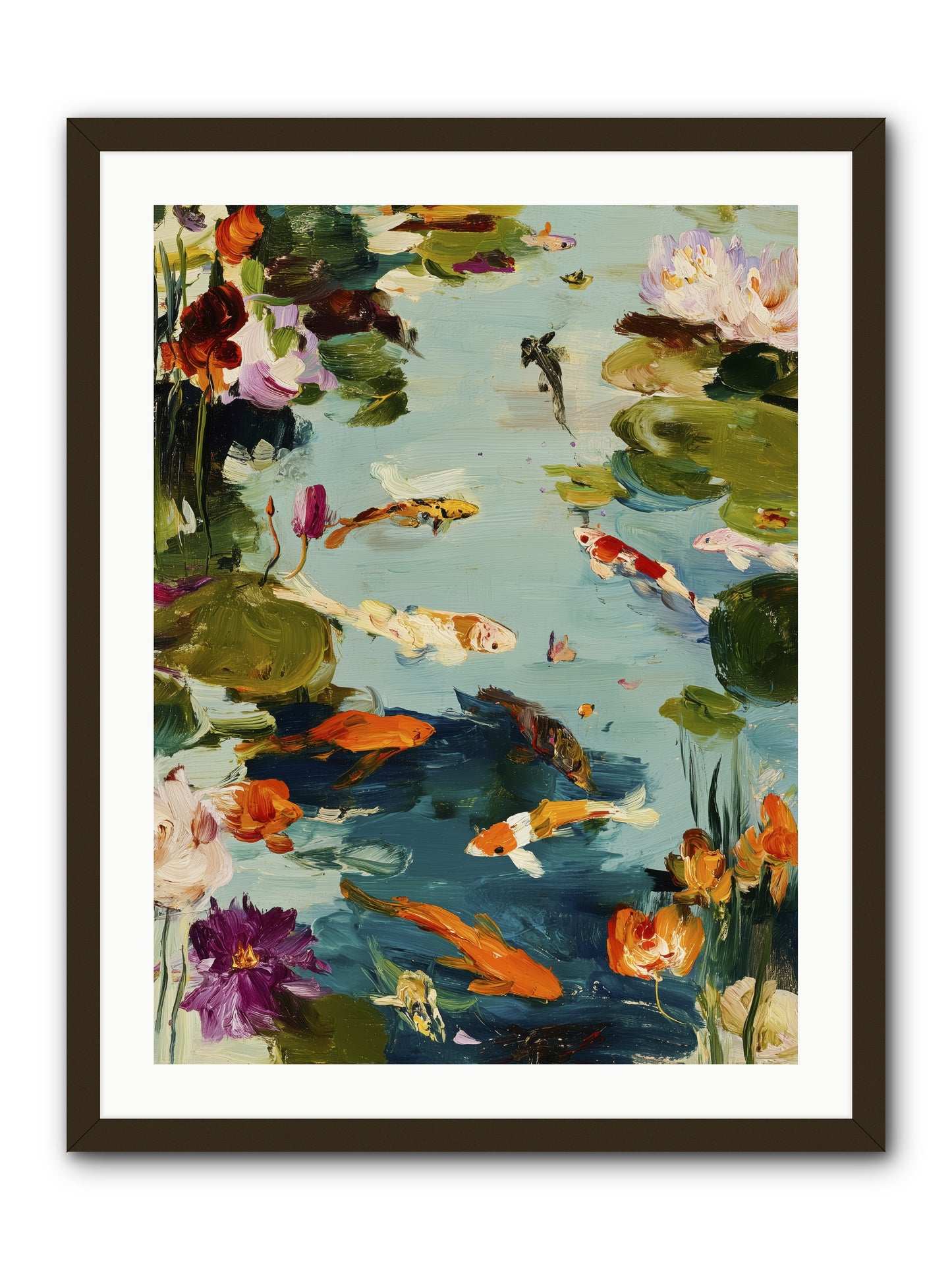 Poetry Written in Water -- Framed Print - Black 24x32