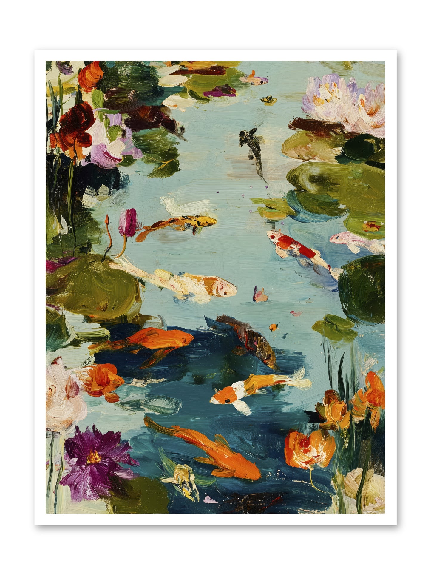 Poetry Written in Water -- Loose Canvas Print 30x40