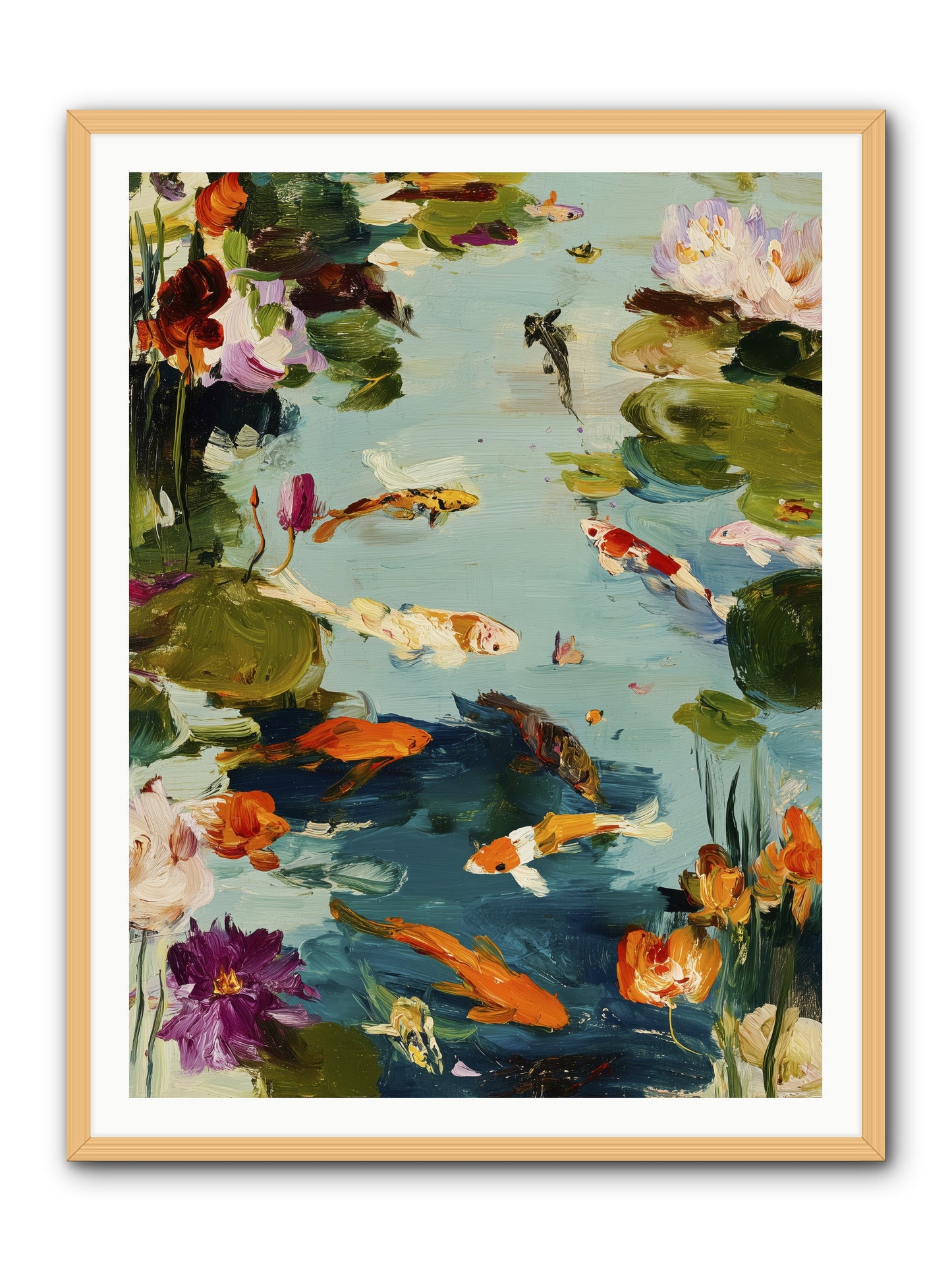 Poetry Written in Water -- Framed Print - Natural 36x48