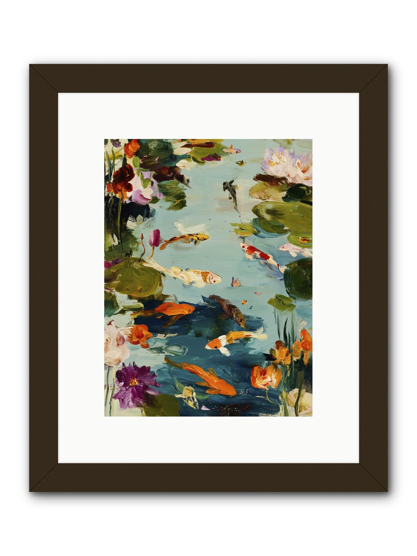 Poetry Written in Water -- Framed Print - Black 9x12