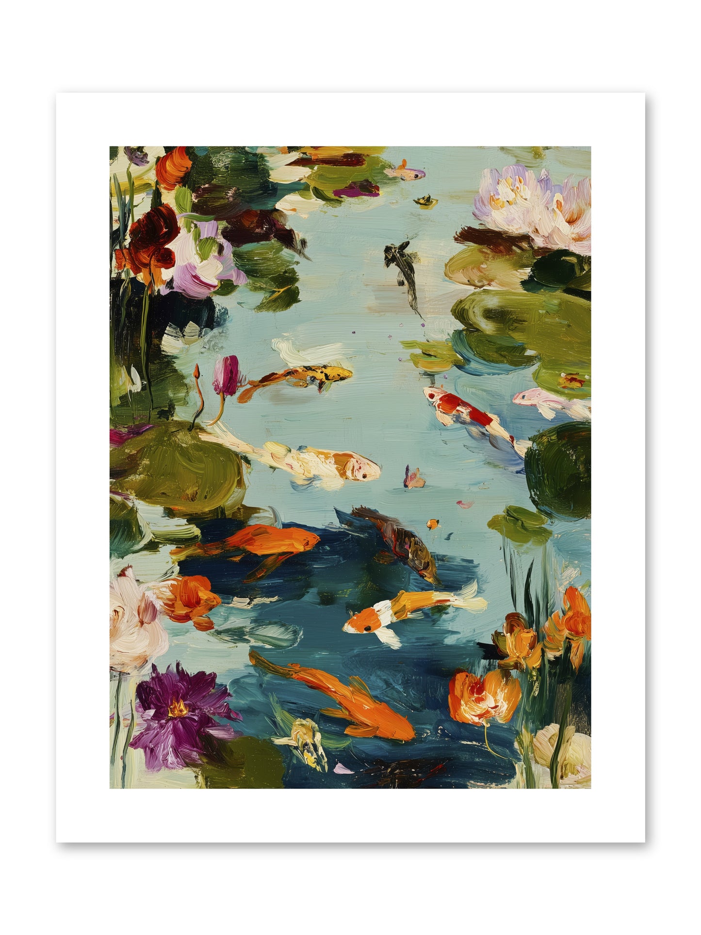 Poetry Written in Water -- Paper Print 9x12