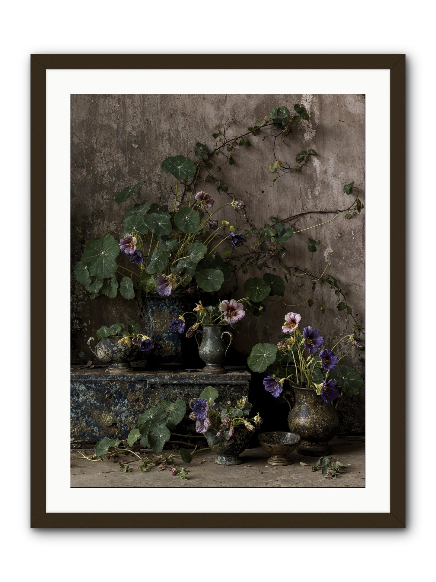 Poetry grows -- Framed Print - Black 24x32
