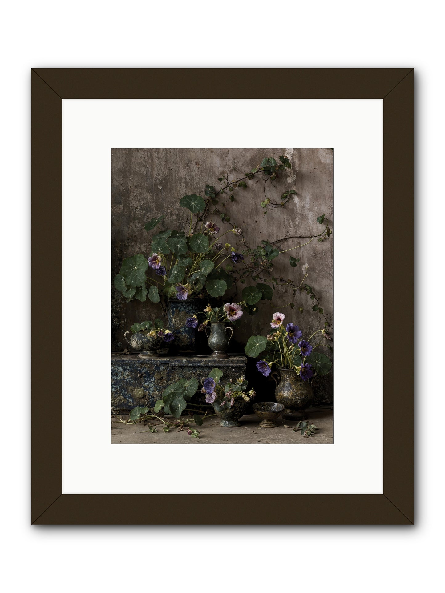Poetry grows -- Framed Print - Black 9x12