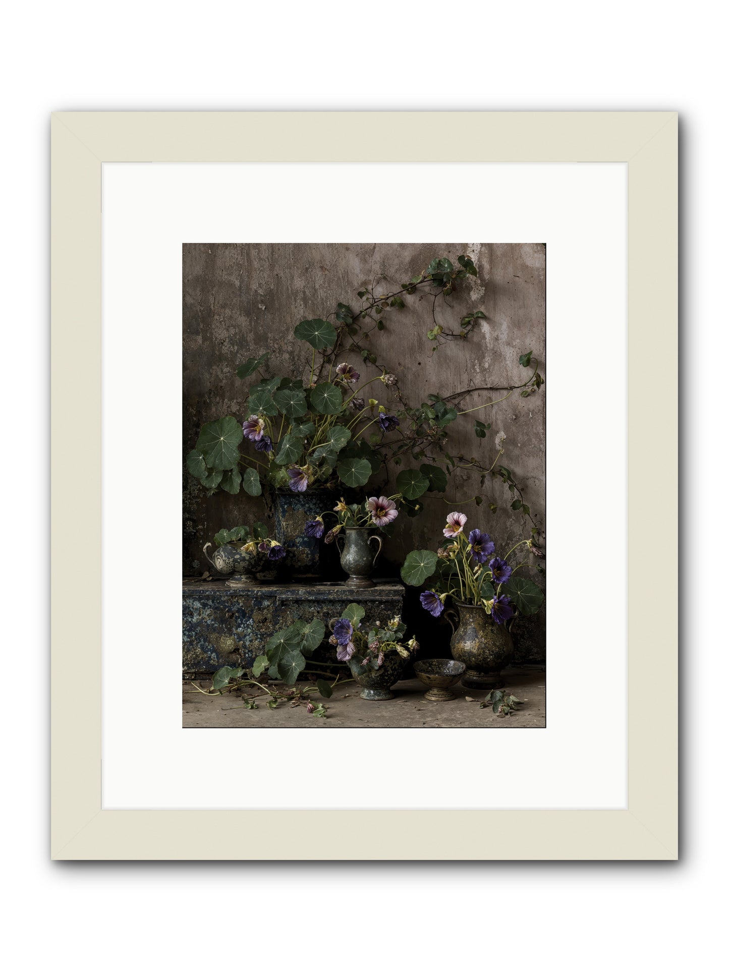 Poetry grows -- Framed Print - White 9x12