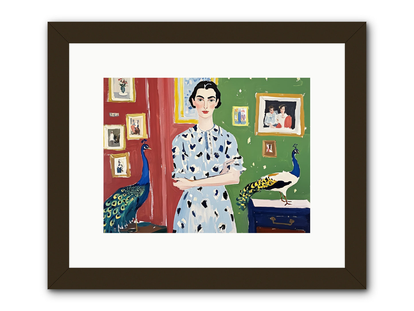 Poet's Corner -- Framed Print - Black 12x9