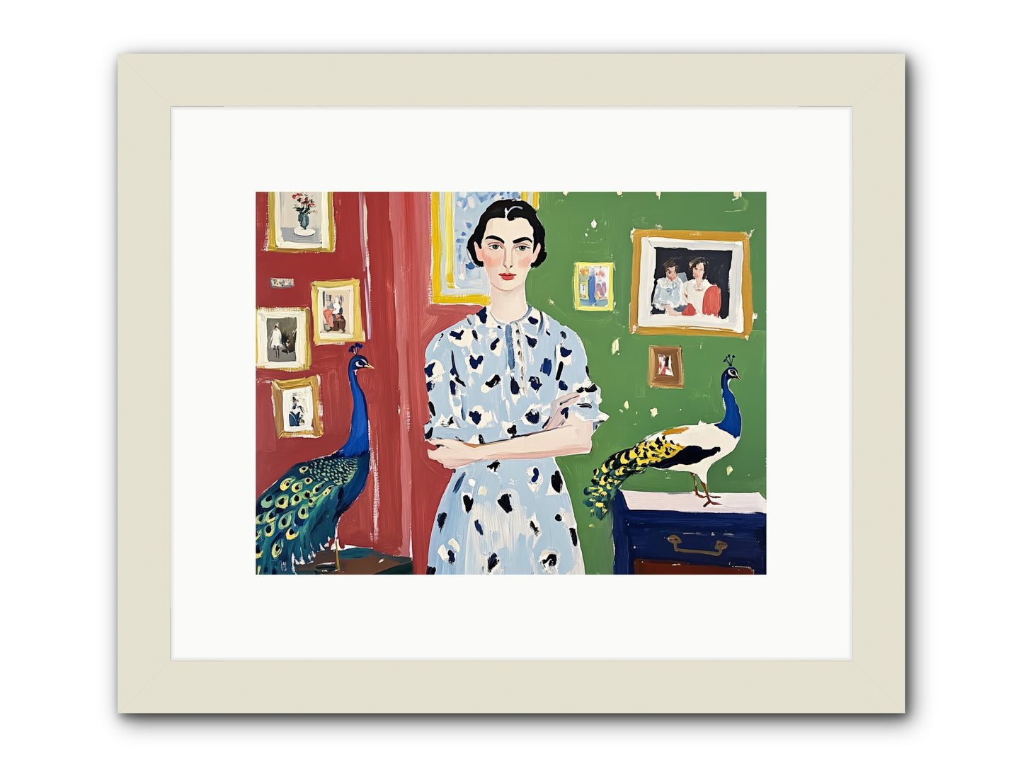 Poet's Corner -- Framed Print - White 12x9