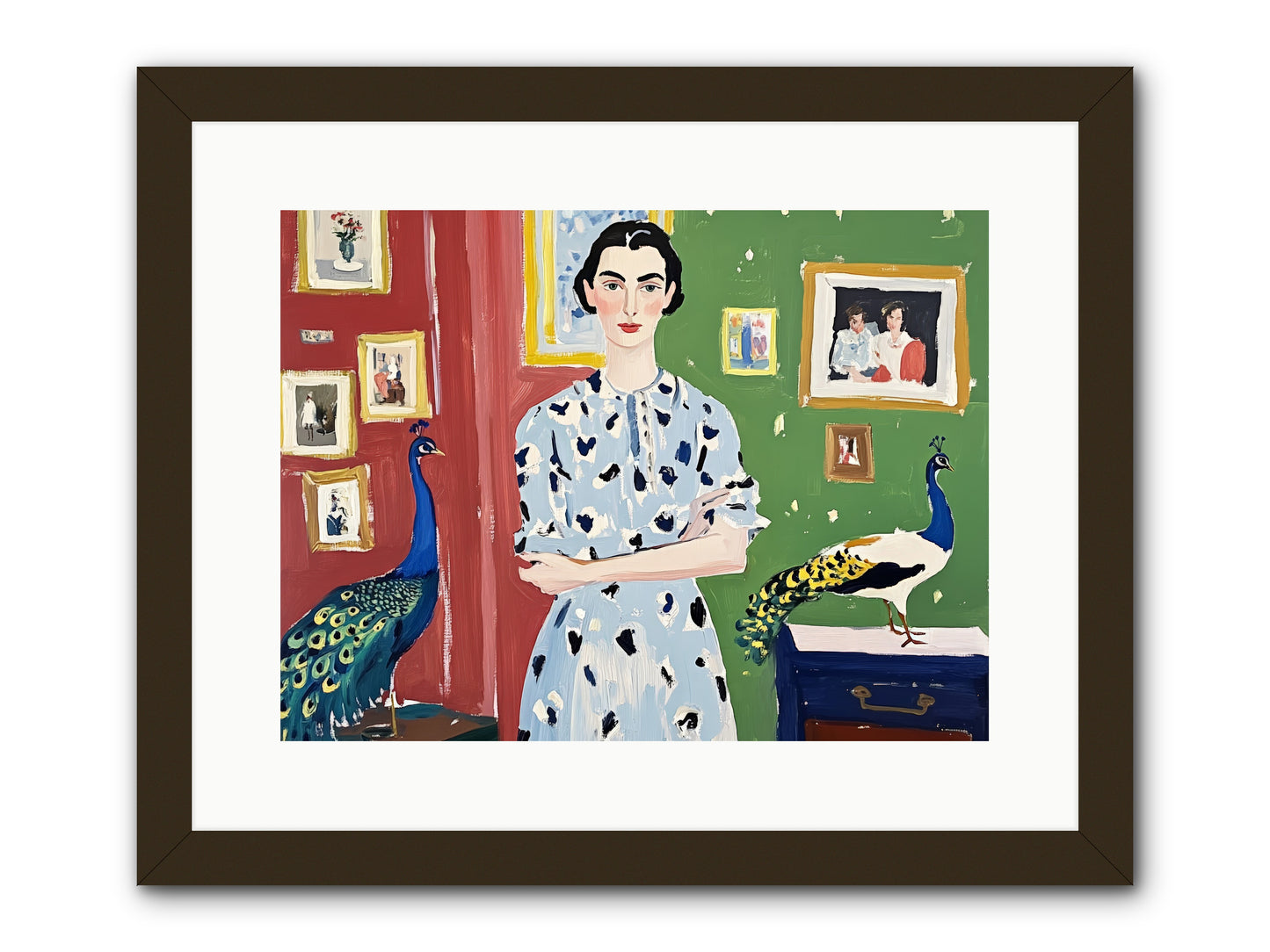 Poet's Corner -- Framed Print - Black 16x12