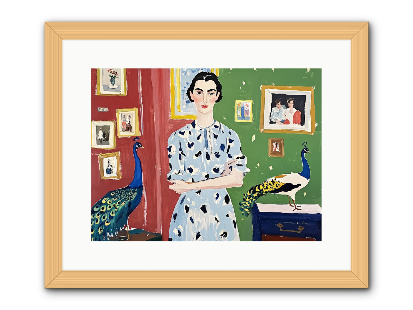 Poet's Corner -- Framed Print - Natural 16x12