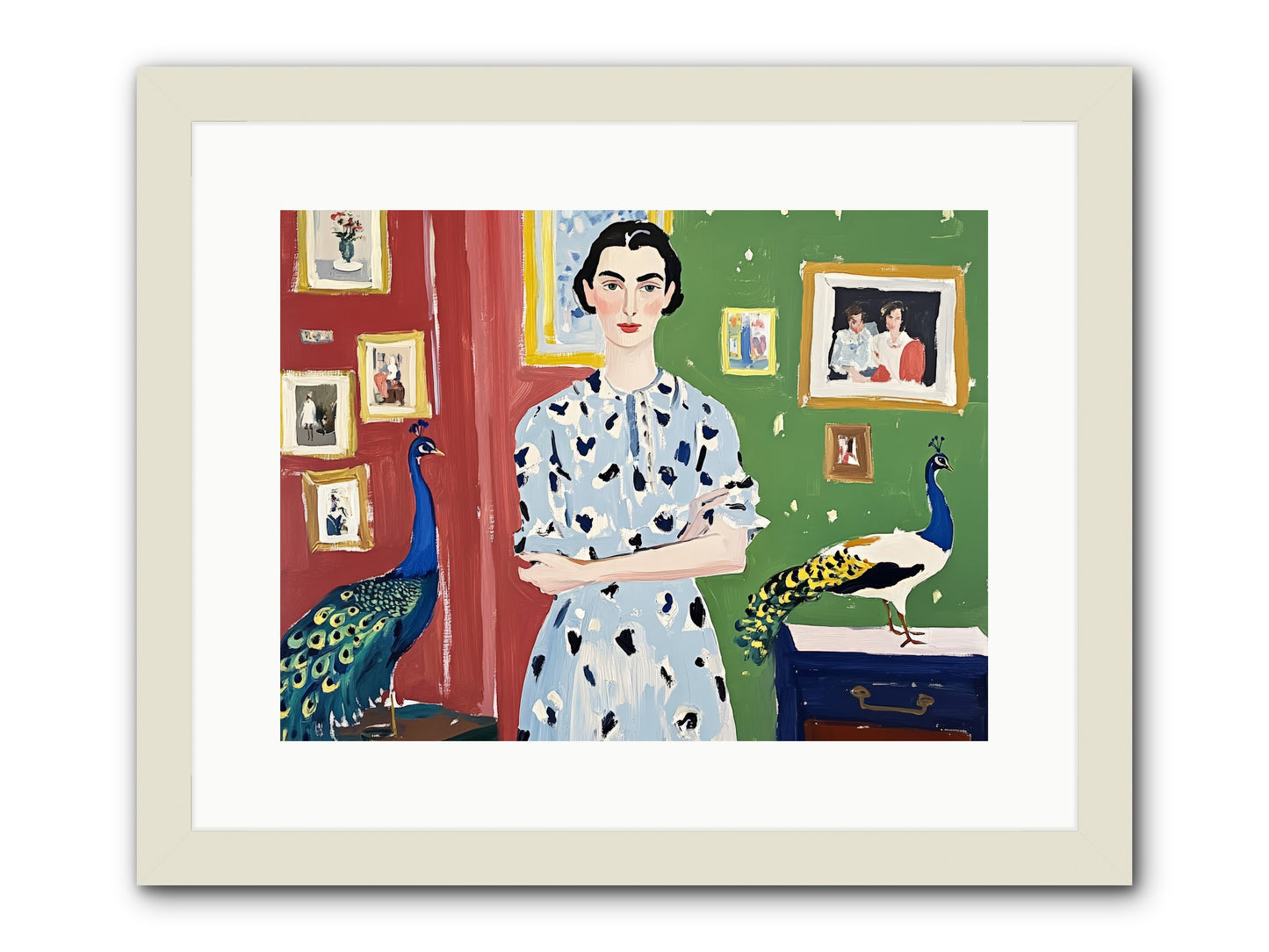 Poet's Corner -- Framed Print - White 16x12