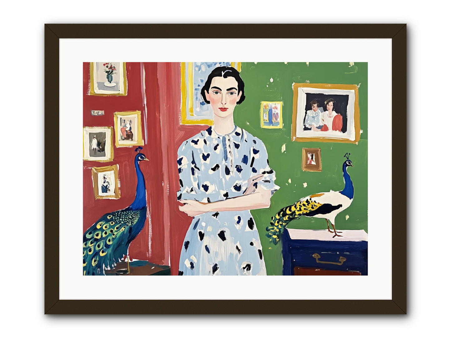 Poet's Corner -- Framed Print - Black 24x18