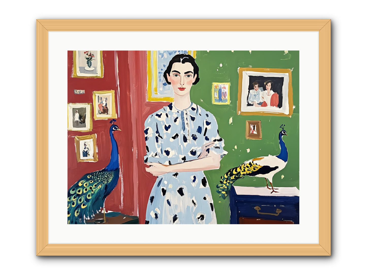 Poet's Corner -- Framed Print - Natural 24x18