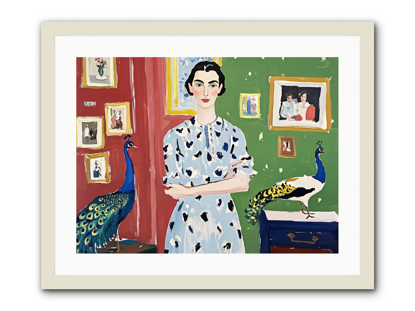 Poet's Corner -- Framed Print - White 24x18