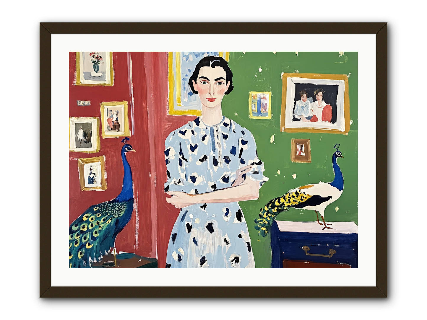 Poet's Corner -- Framed Print - Black 32x24