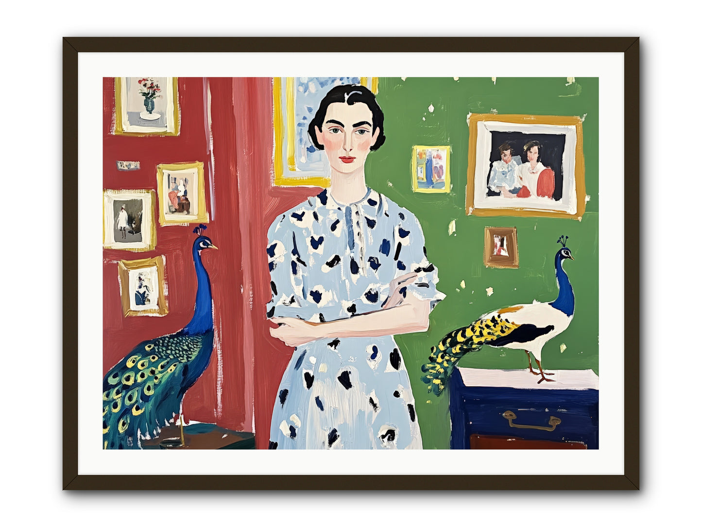 Poet's Corner -- Framed Print - Black 40x30