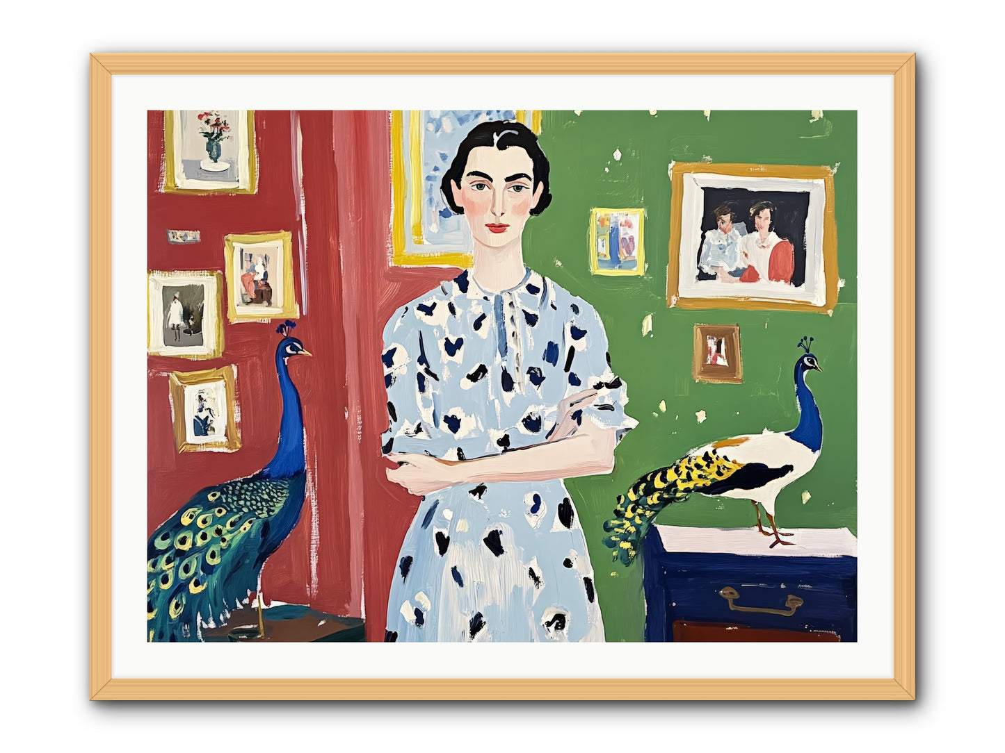 Poet's Corner -- Framed Print - Natural 40x30