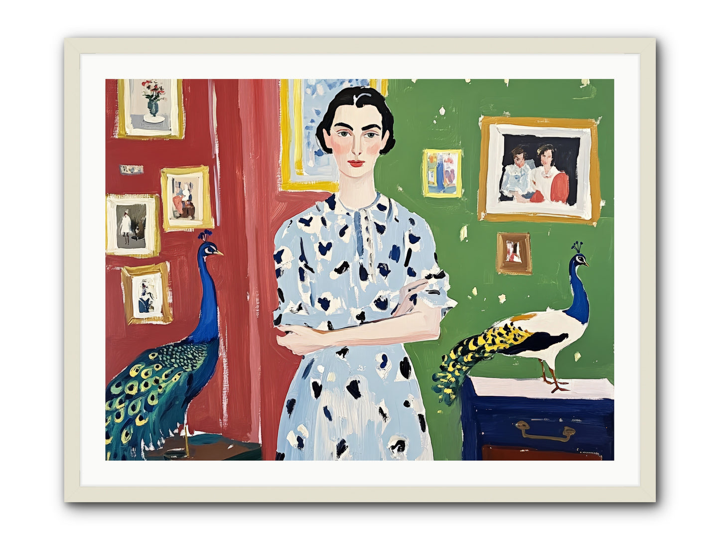 Poet's Corner -- Framed Print - White 40x30