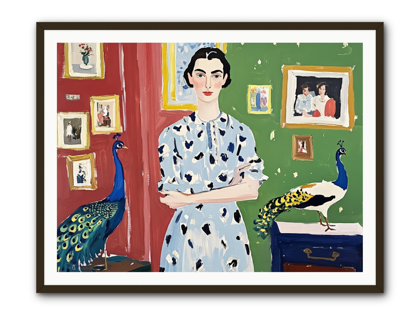 Poet's Corner -- Framed Print - Black 48x36