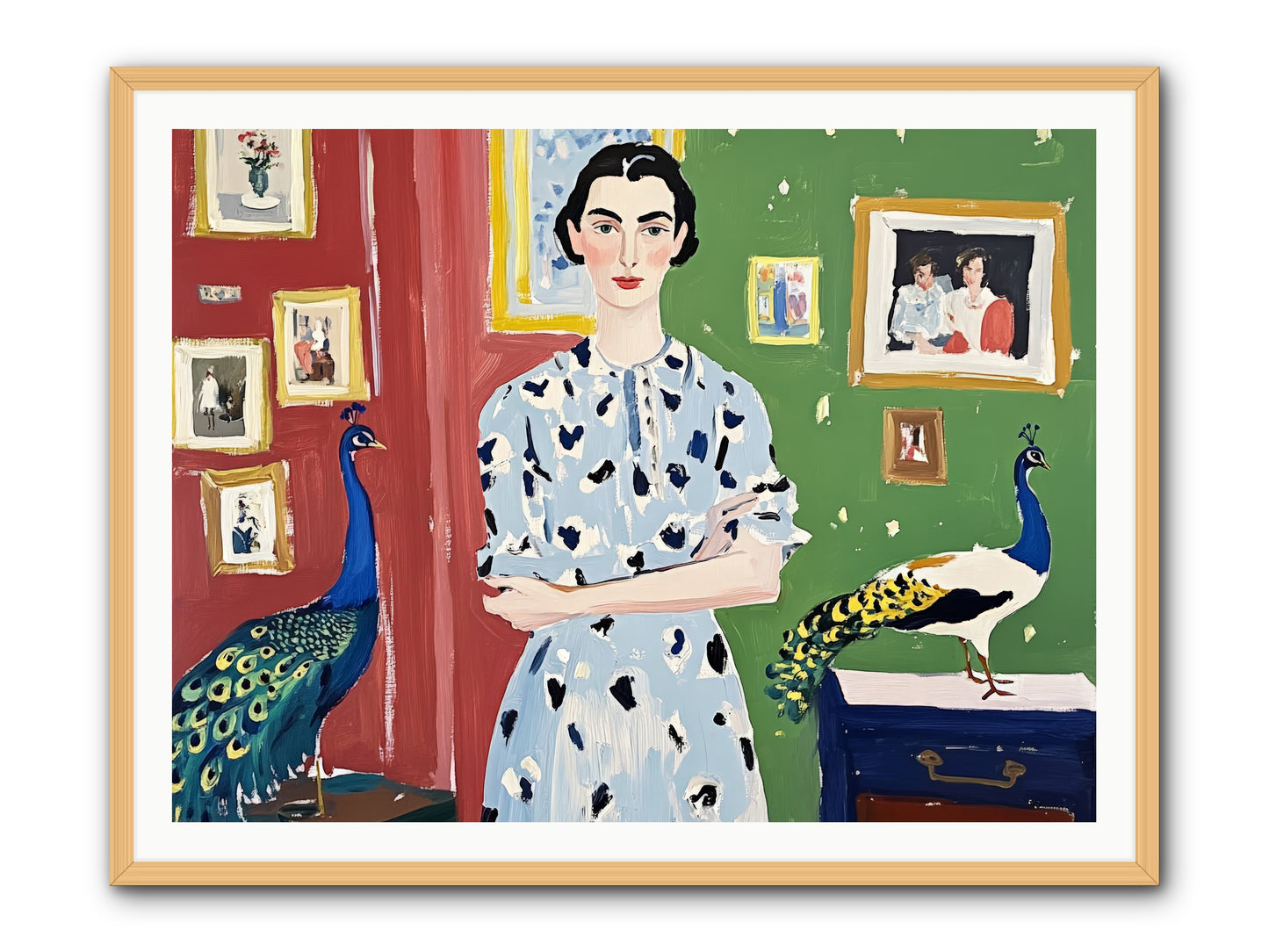 Poet's Corner -- Framed Print - Natural 48x36