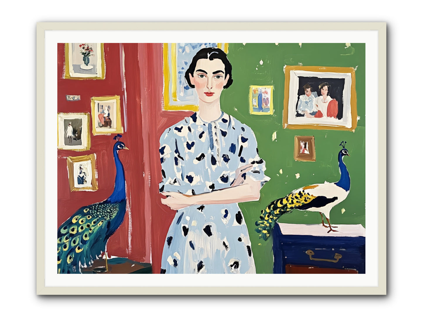 Poet's Corner -- Framed Print - White 48x36