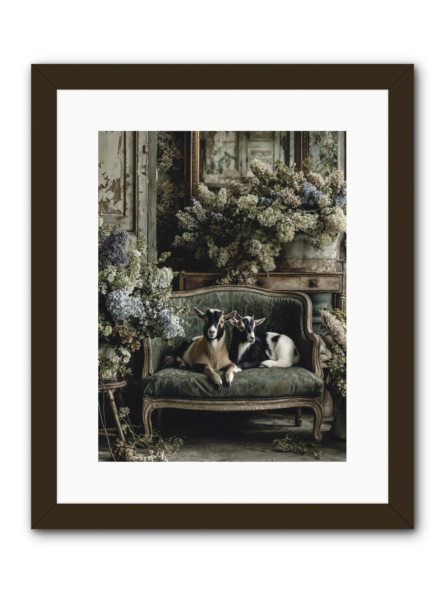 Poets muse -- Framed Print - Black 12x16
