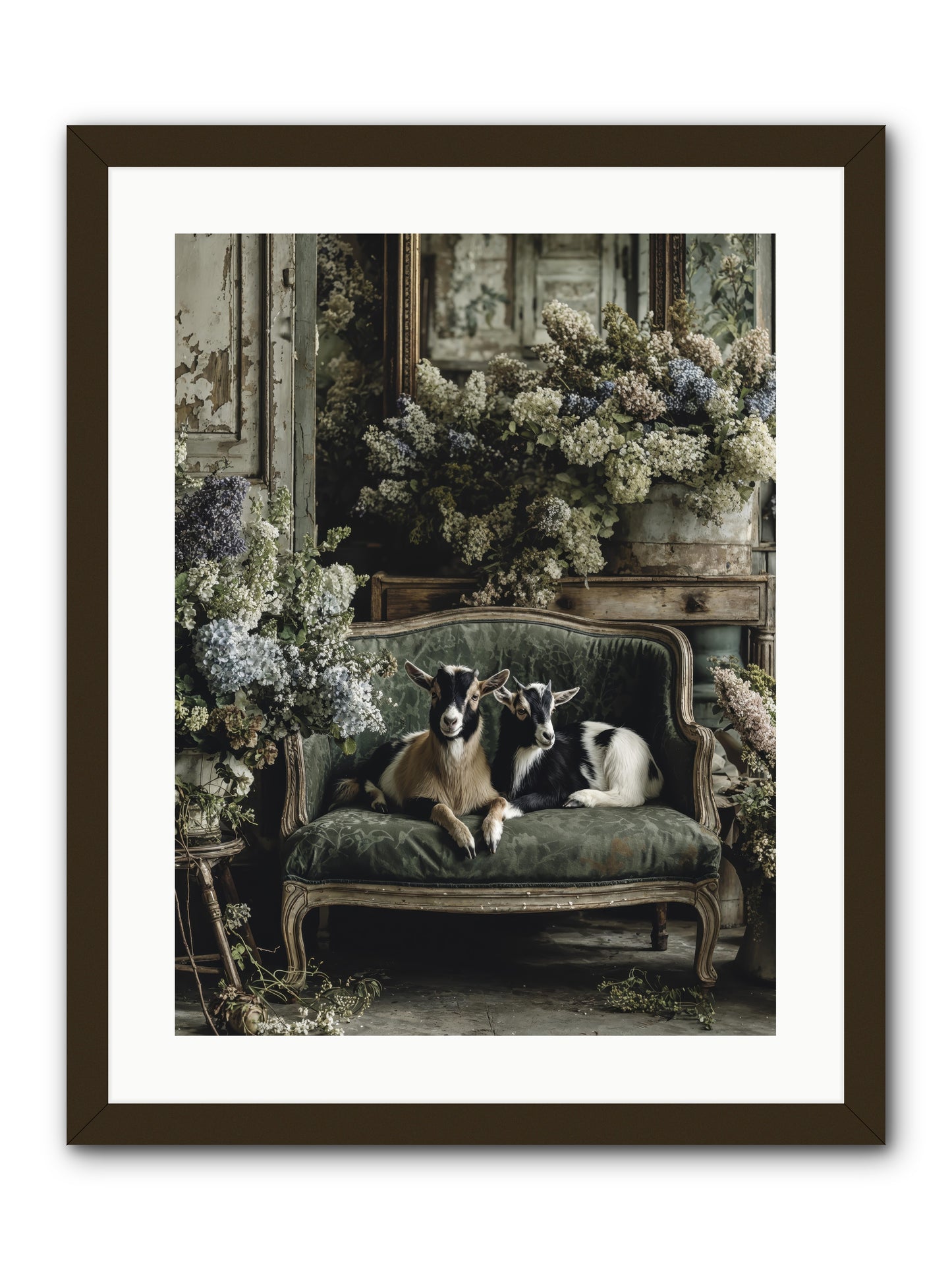 Poets muse -- Framed Print - Black 18x24